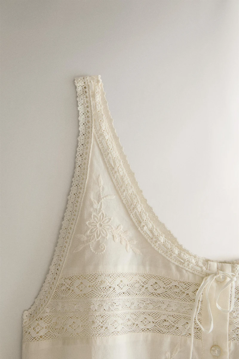 TOP COTON DENTELLE