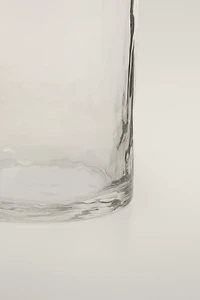 HAMMERED GLASS SOFT DRINK TUMBLER