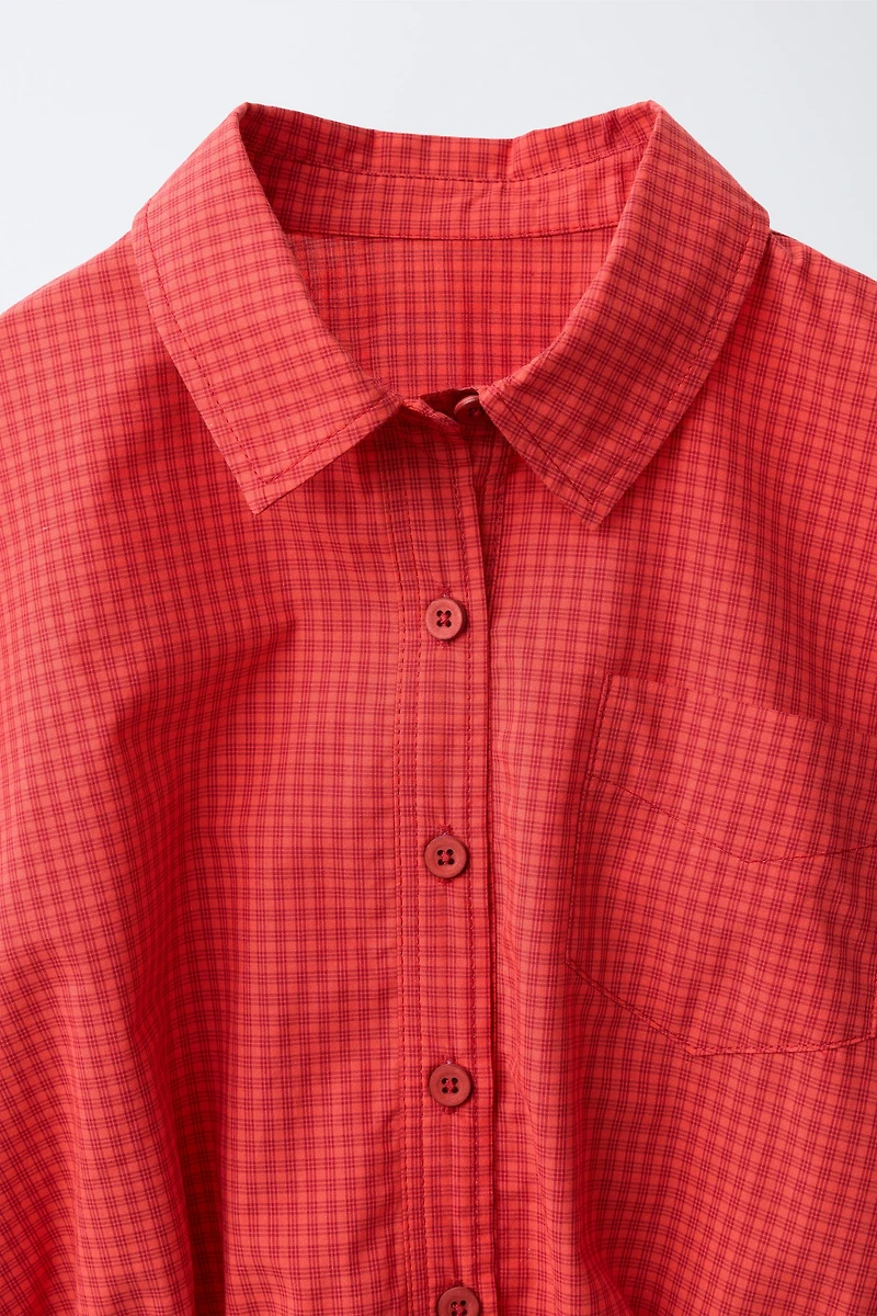 PLAID PRINT SHIRT