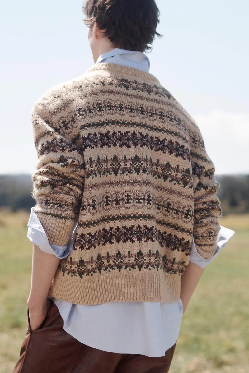 LIMITED EDITION GEOMETRIC JACQUARD SWEATER