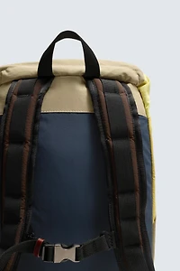 TECHNICAL BACKPACK WITH LEATHER DETAILS