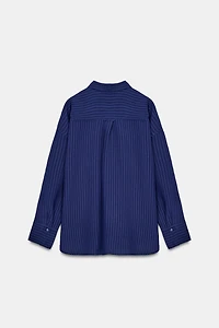 ZW COLLECTION JACQUARD STRIPED SHIRT