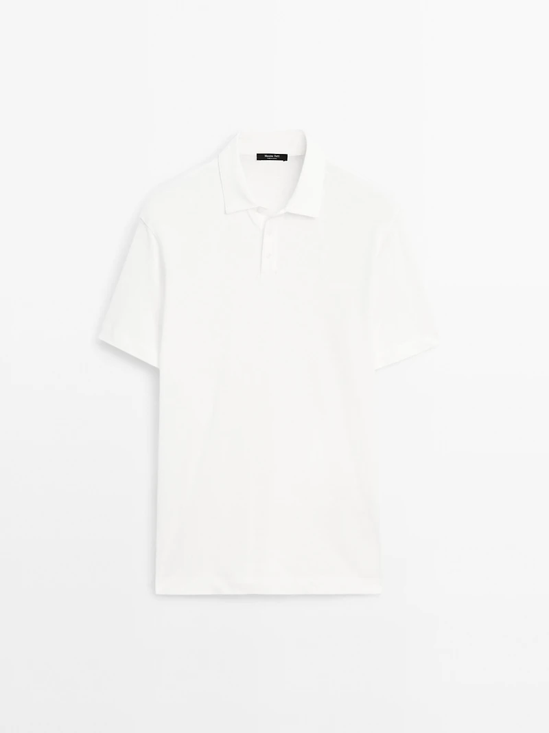 Polo manches courtes lin