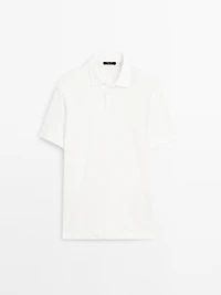 Polo manches courtes lin