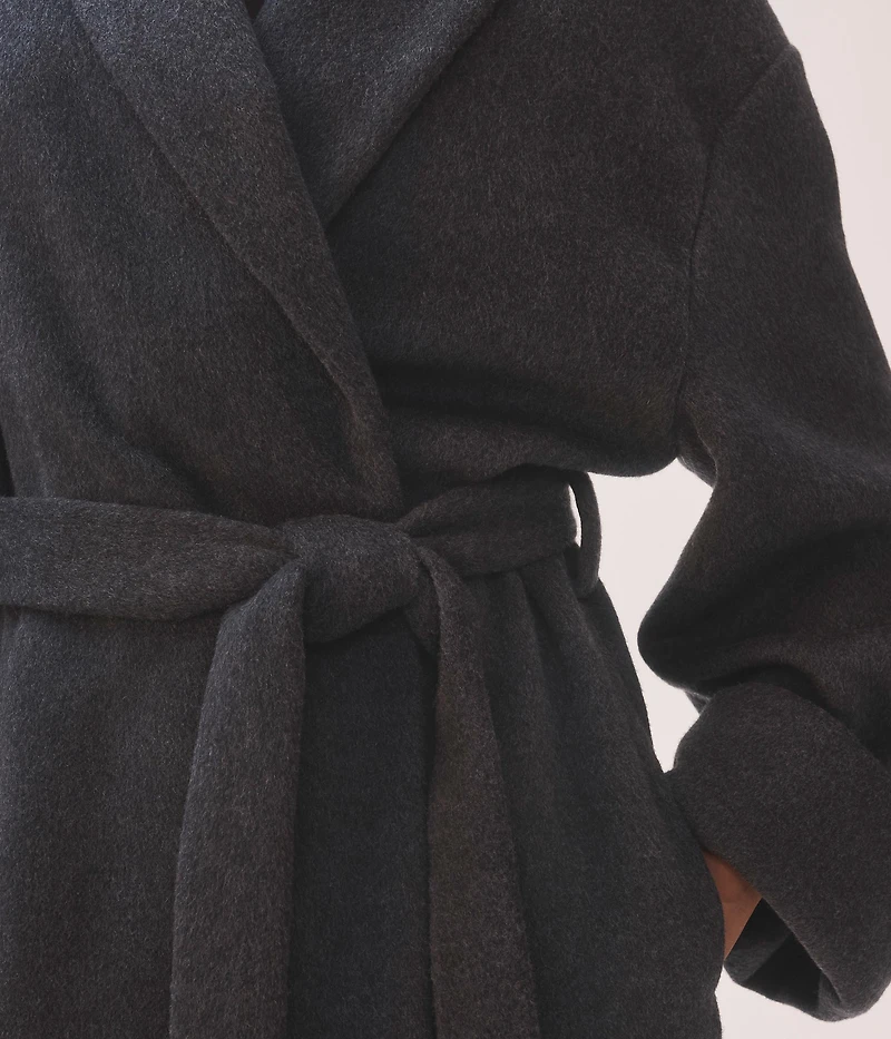 LINDA EVANGELISTA CASHMERE BATHROBE-COAT
