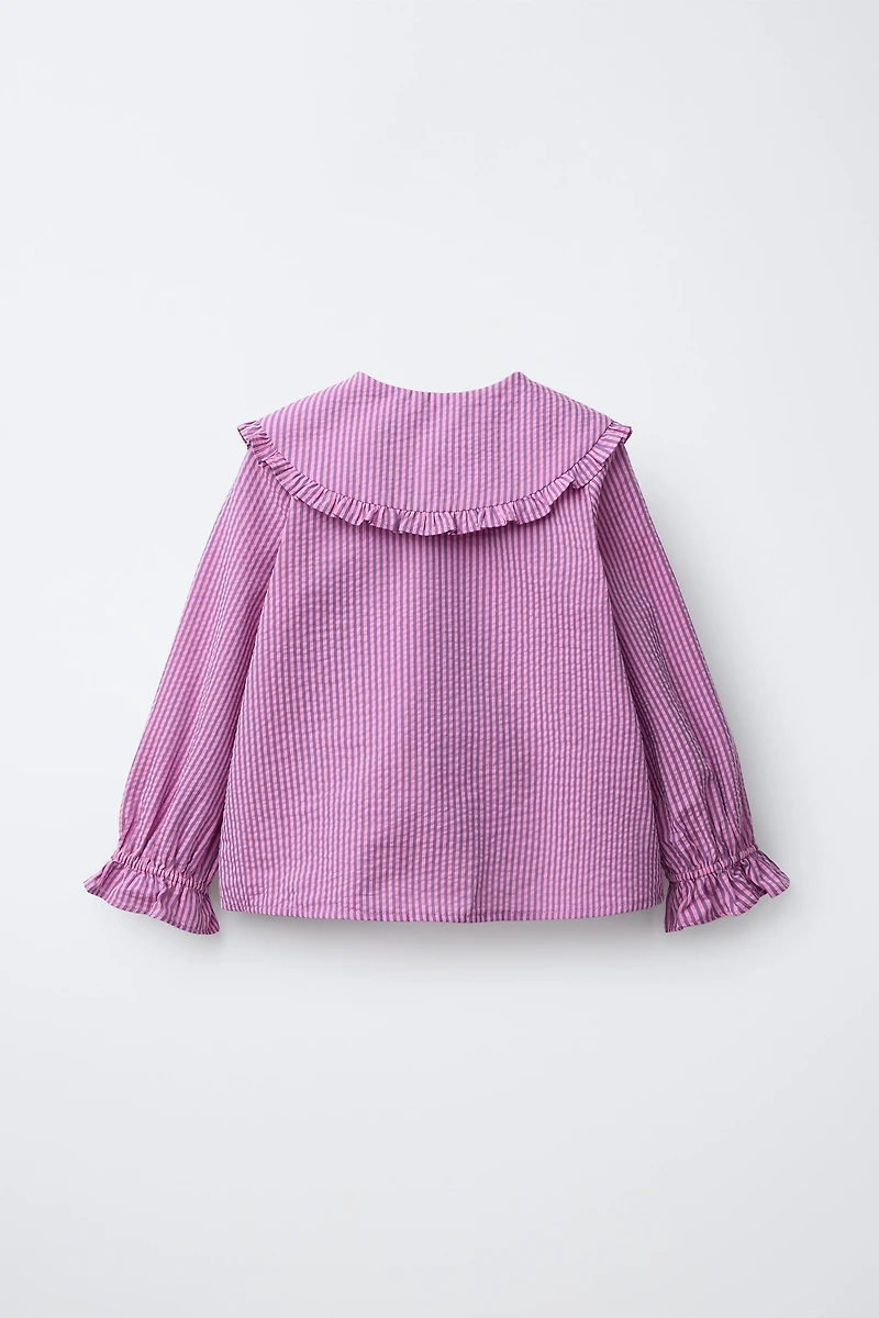 CHEMISE À RAYURES AVEC CŒUR