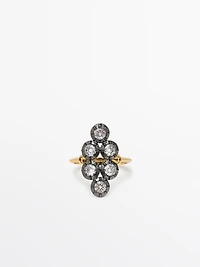 Antique rhinestone ring