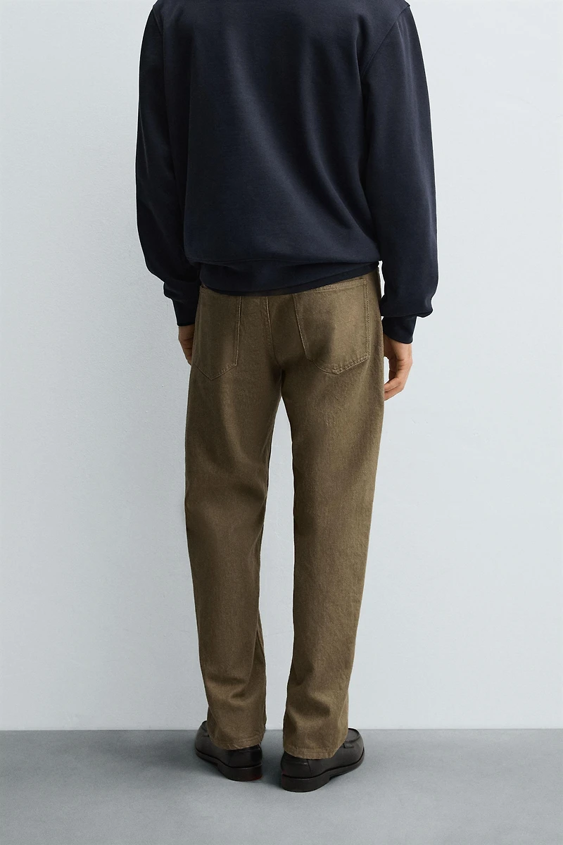 PANTALON REGULAR FIT COTON