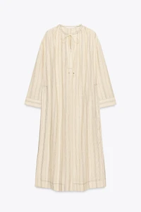 ROBE TUNIQUE RAYURES AVEC LIN ZW COLLECTION