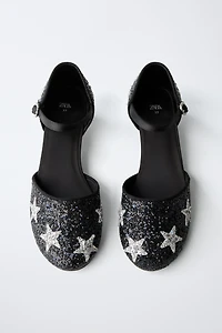 SPARKLY STAR HEELED SHOES