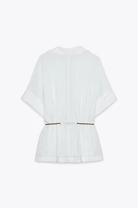 BELTED SAFARI SHIRT