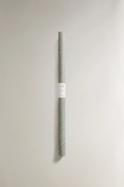 CHRISTMAS GLITTER LEAF WRAPPING PAPER