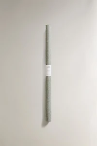 CHRISTMAS GLITTER LEAF WRAPPING PAPER