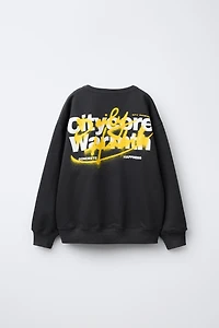 GRAFFITI PRINT SWEATSHIRT
