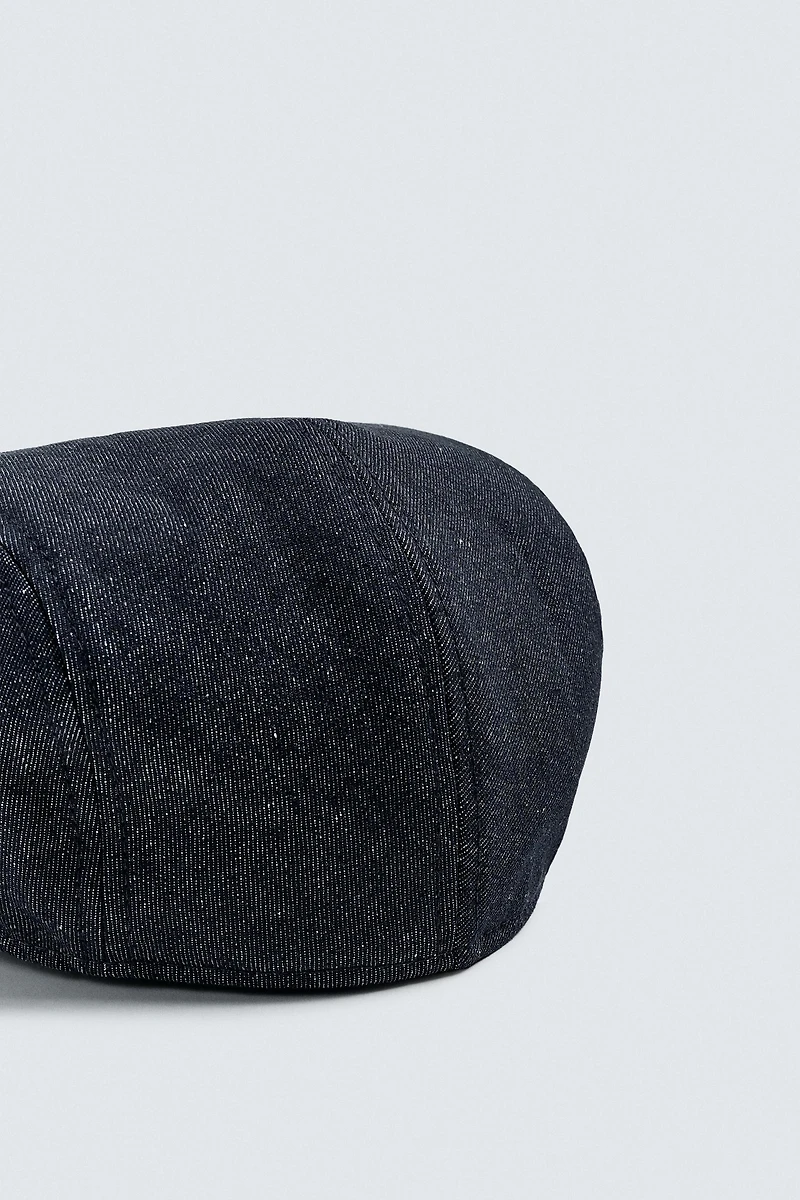 BÉRET EN JEAN ET EN COTON