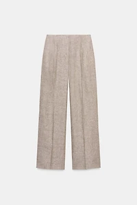 PANTALON DROIT 100 % LIN
