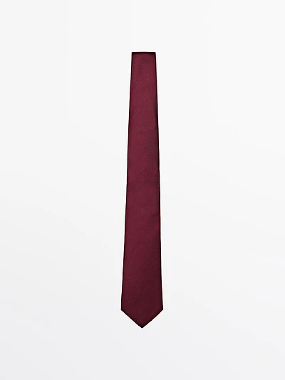 100% silk textured tie