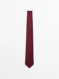 100% silk textured tie