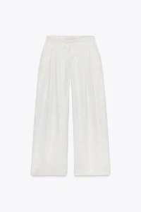 SATIN WIDE LEG PANTS