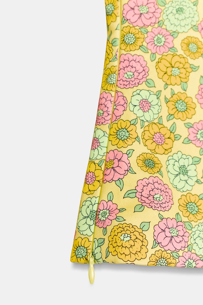 FLORAL POPLIN TOP