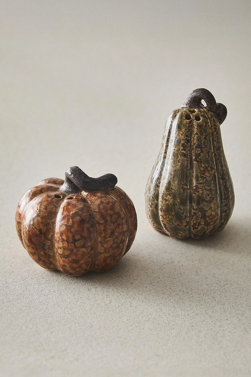 PUMPKIN SALT AND PEPPER SHAKER SET