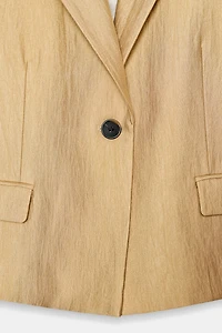 ZW COLLECTION METALLIC CROPPED BLAZER