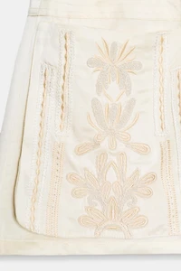 ZW COLLECTION EMBROIDERED BERMUDA SHORTS