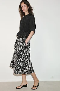 POLKA DOT CULOTTES WITH BELT