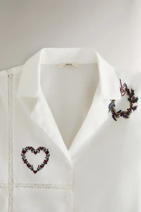CHRISTMAS EMBROIDERED SHIRT