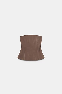 TOP SATINÉ BUSTIER