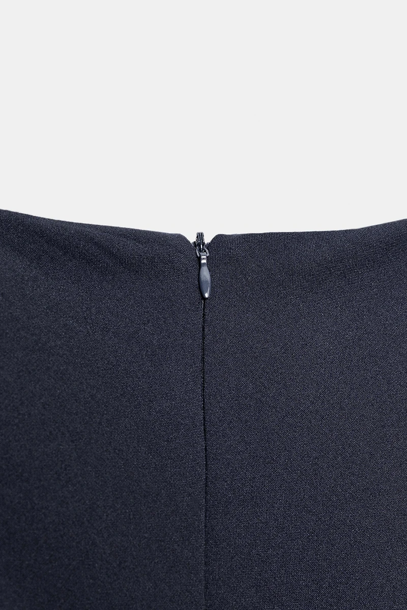 SHORT ASYMMETRIC STUDDED DRESS