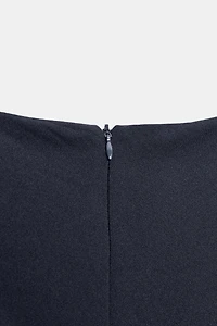 SHORT ASYMMETRIC STUDDED DRESS