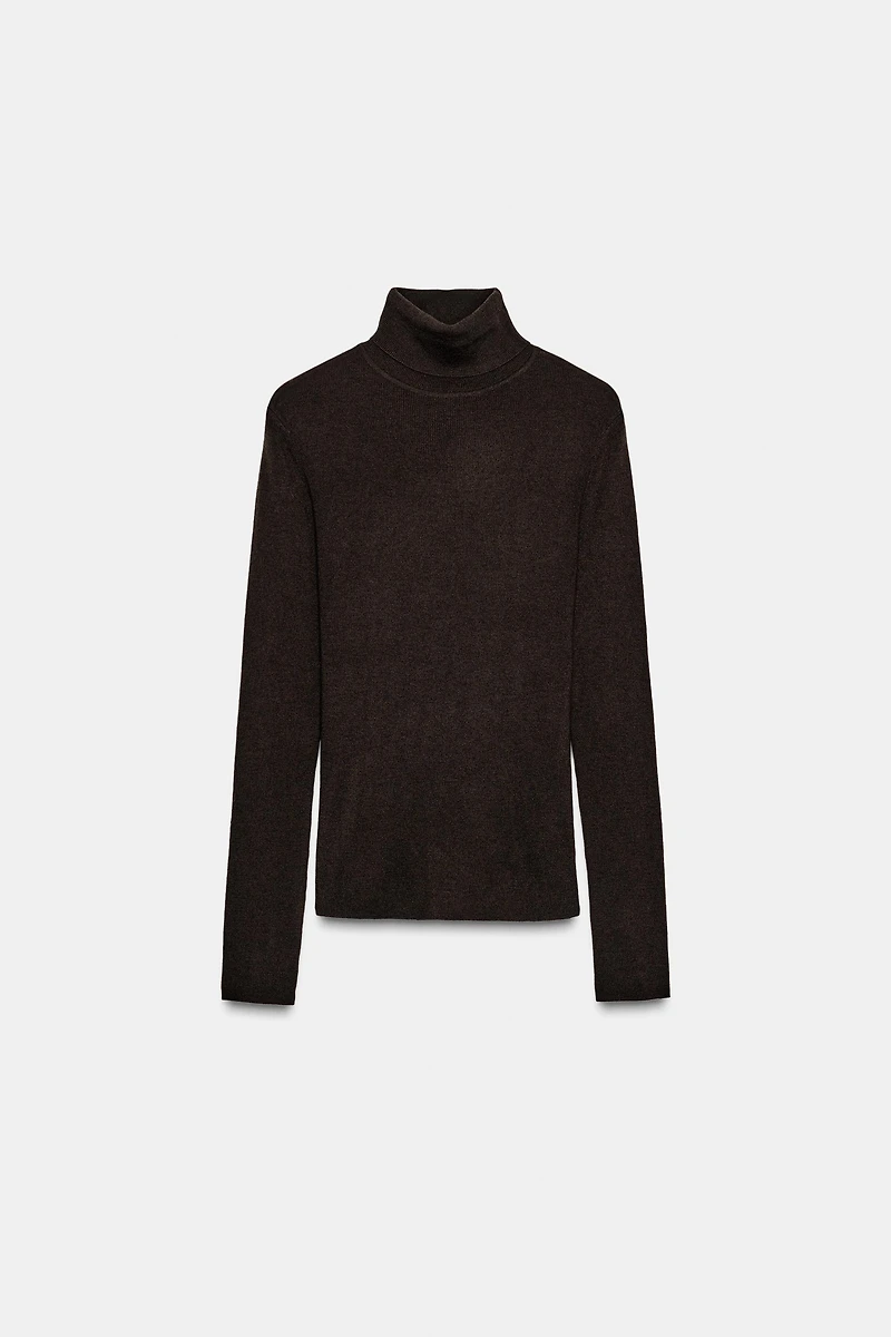 WOOL HIGH-NECK JUMPER