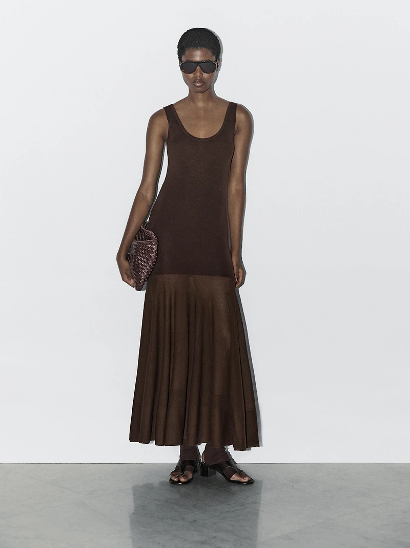 Cotton and silk blend knit dress - Studio