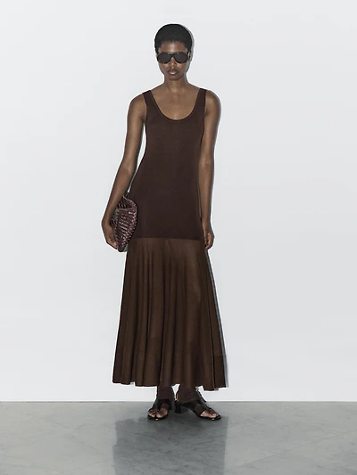 Cotton and silk blend knit dress - Studio