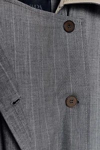 TRENCH BIMATIÈRE À CARREAUX ZW COLLECTION ÉDITION LIMITÉE