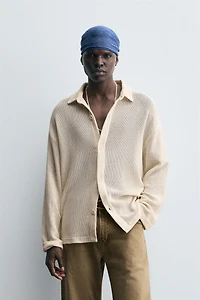 CHEMISE STRUCTURE OUVERTE