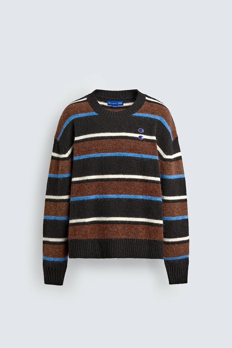PULL RAYÉ PIÈCES CHAMPION ® X ZARA