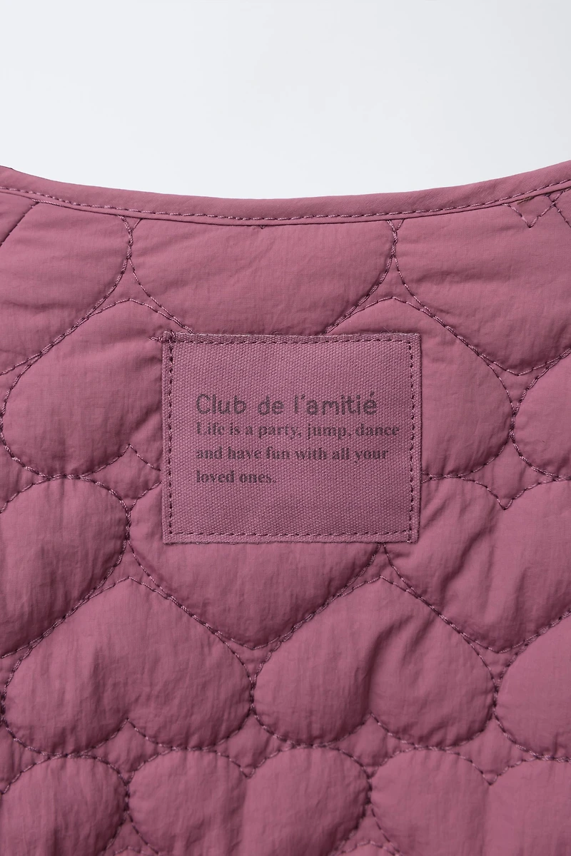 VESTE MATELASSÉE ÉTIQUETTE DÉPERLANTE