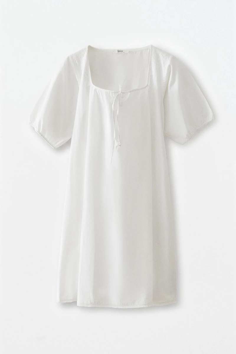 CHEMISE DE NUIT MANCHES COURTES