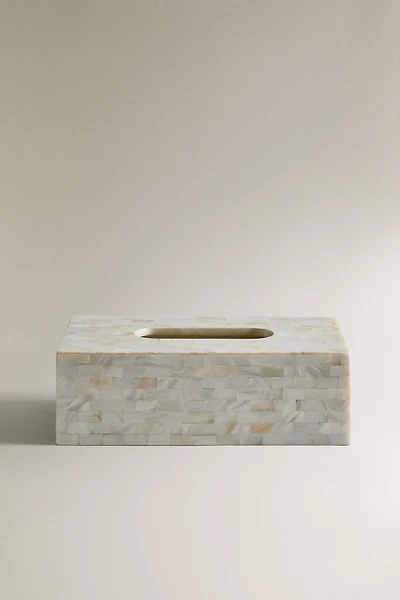 MOTHER-OF-PEARL TISSUE BOX