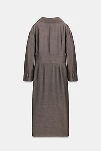 WRAP MIDI DRESS