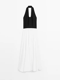 Long contrast dress