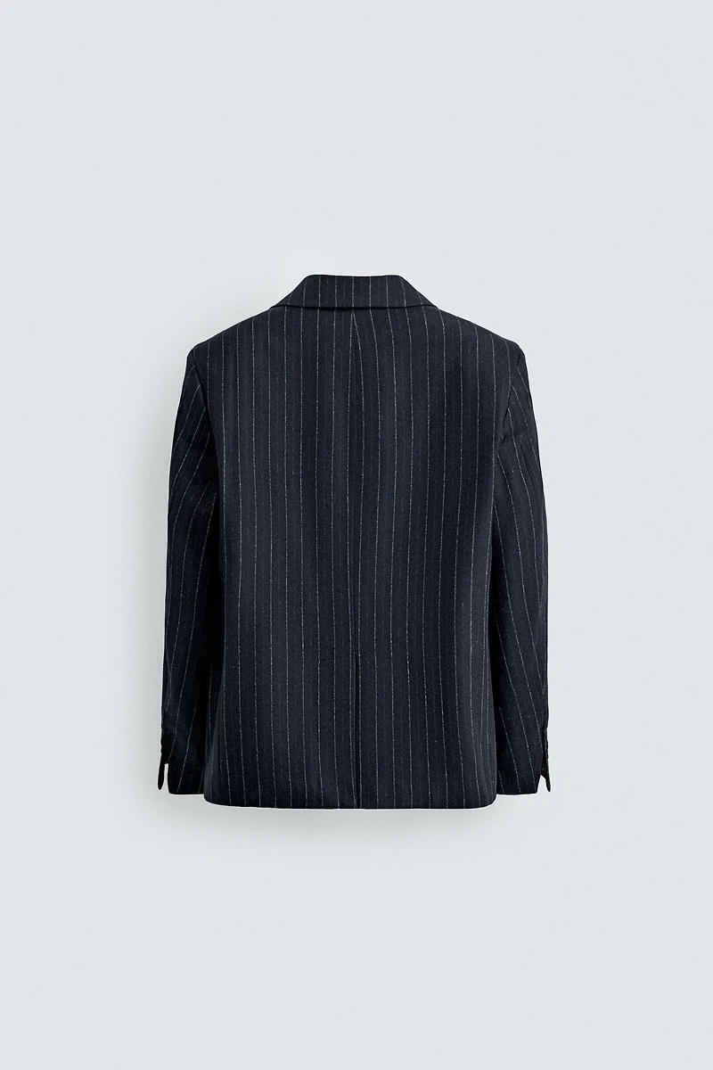 FLANNEL STRIPED BLAZER