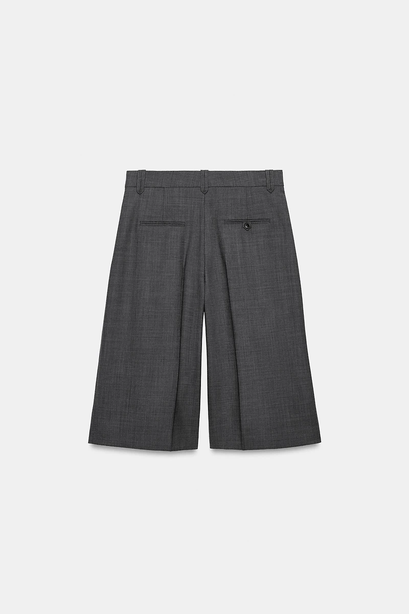 ZW COLLECTION LONG WOOL BERMUDA SHORTS