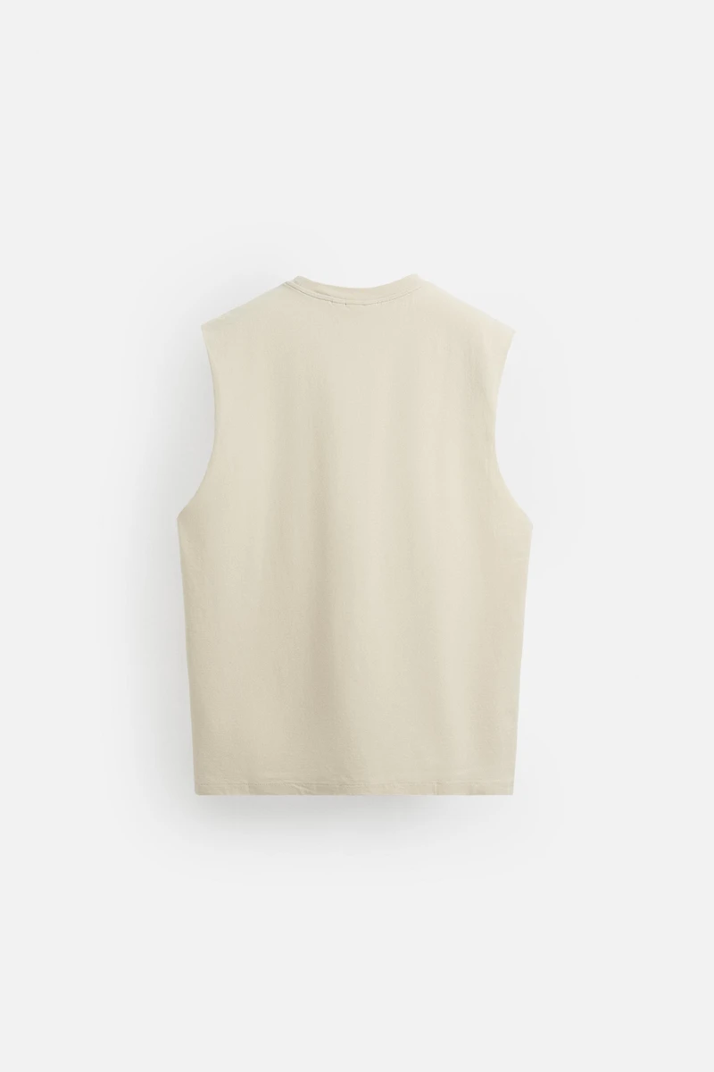 T-SHIRT DÉBARDEUR EN COTON