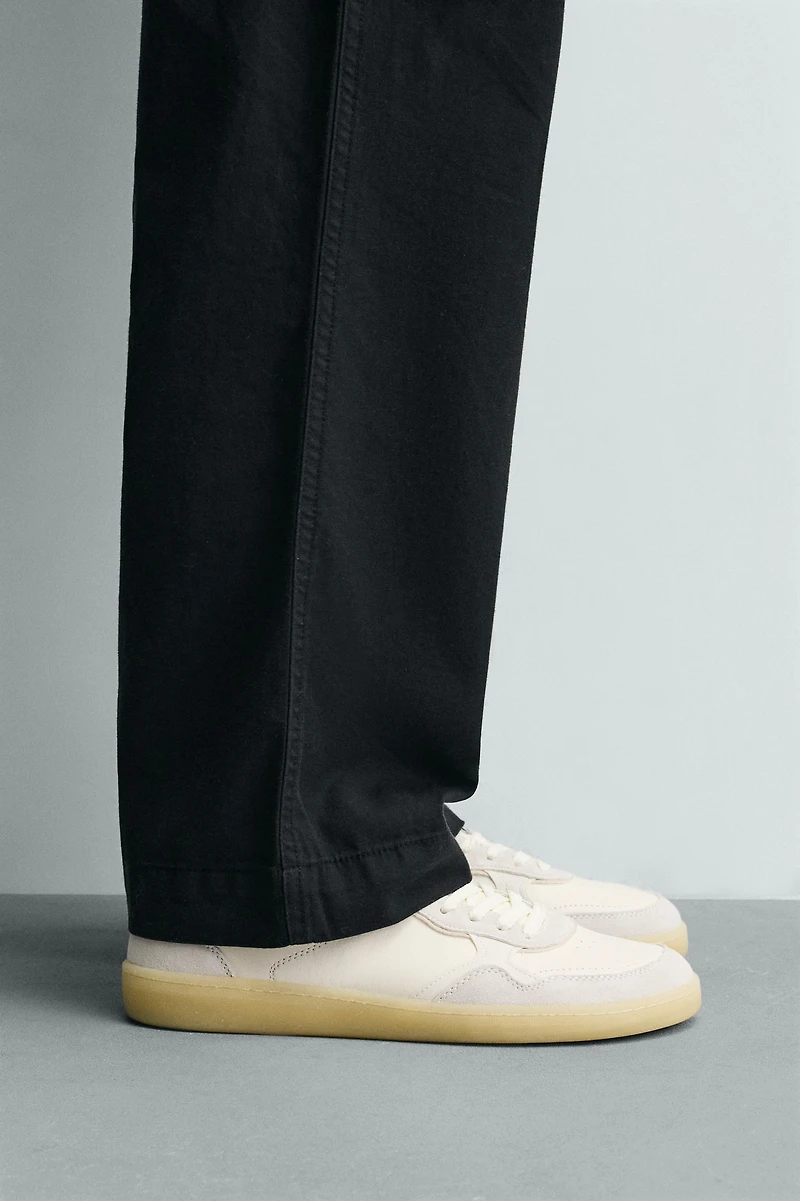 BASKET BAREFOOT EN CUIR