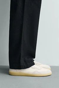 BASKET BAREFOOT EN CUIR