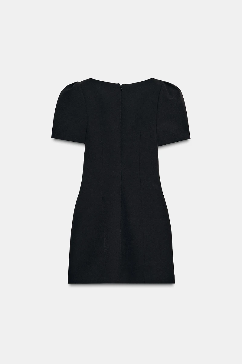 SHORT PLEATED POCKET DRESS