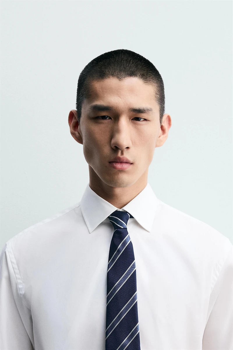 100% SILK STRIPED TIE